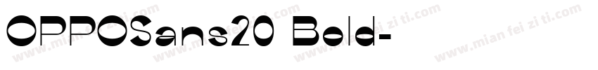 OPPOSans20 Bold字体转换